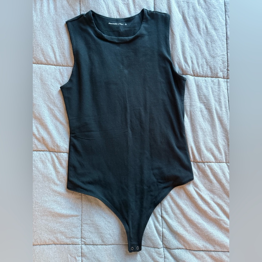 Abercrombie & Fitch Black Thong Bodysuit